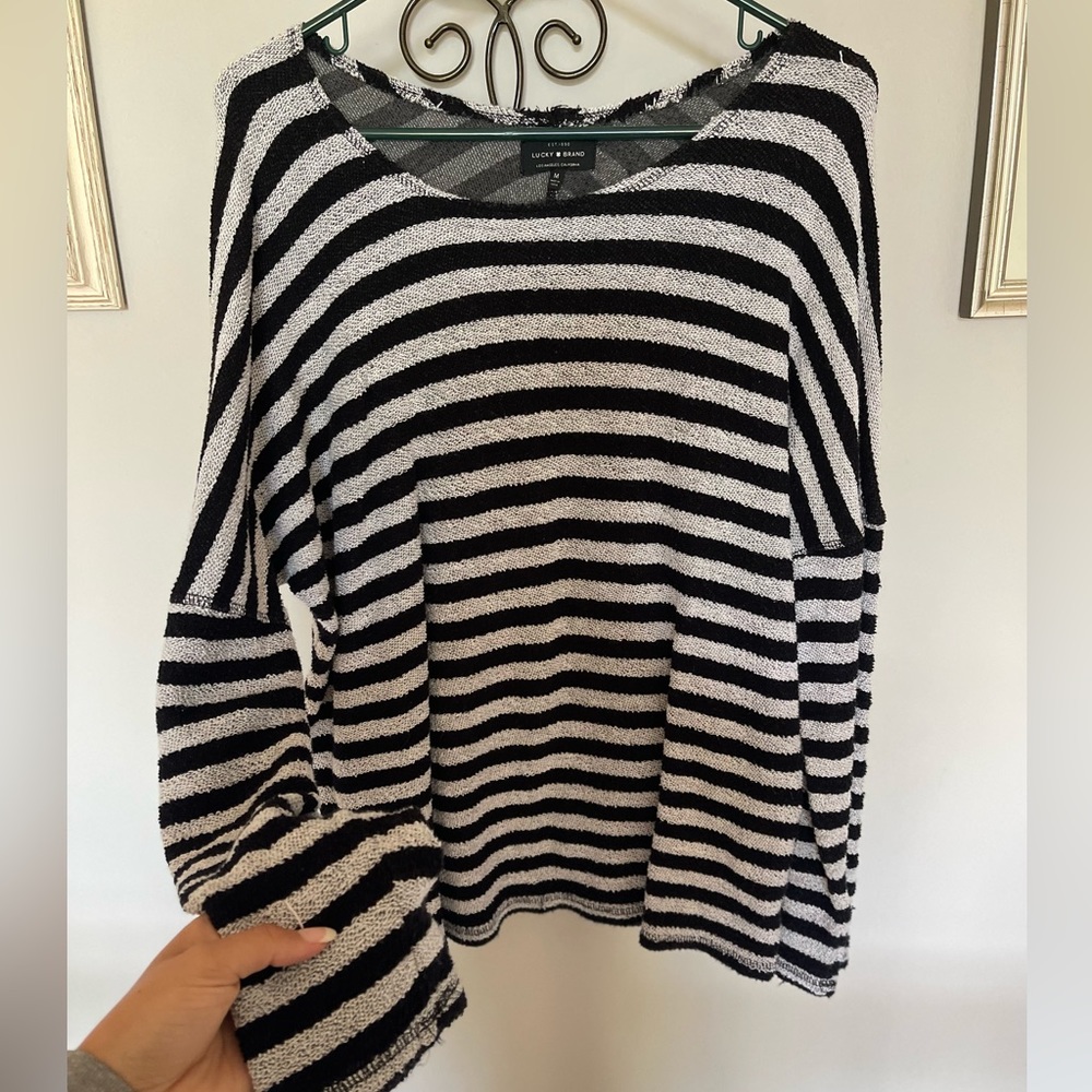 Lucky Brand Oversized Striped Sweater
